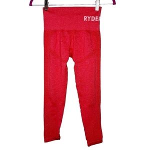 Ryderwear Staples Seamless Leggings in Red Marl XS
